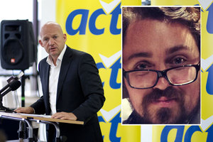 Act candidate Guy McCallum told student mag Critic he quit over his leader's 'stunt' comments about race. Photo / NZ Herald, Facebook