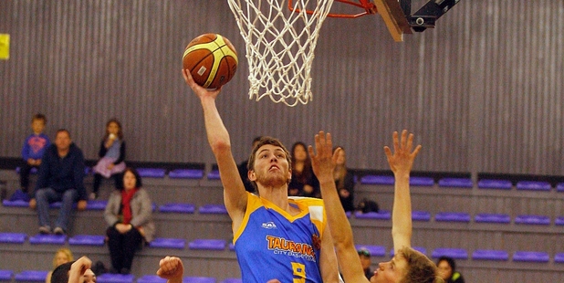 Matt Fullerton's athleticism on the wing placed Hawke's Bay Development's defence under a massive strain. Photo / Andrew Warner