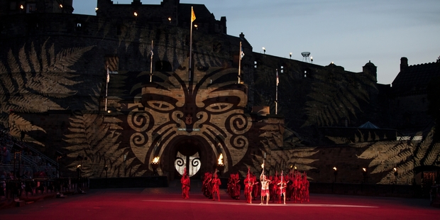 Te Matatini's performance at the Royal Edinburgh Military Tattoo was a resounding hit. Photo / Simon Wilson