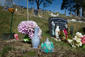 James Takamore's grave in Kutarere. Photo / Stephen Parker