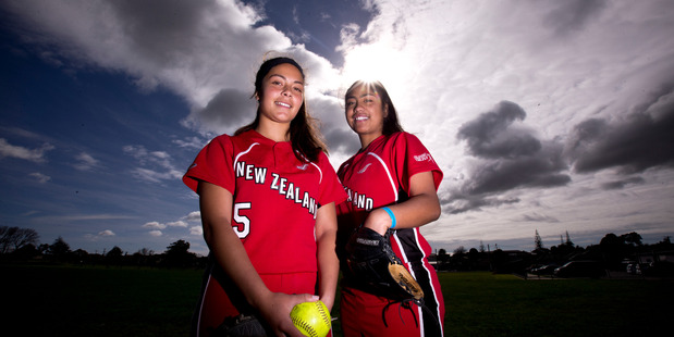Makayla Mave, left, and Allison Mohi played in the Canada Cup. Photo / Dean Purcell