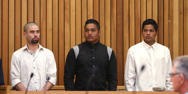 Matthew Kingi (left), Tuhukia Mahia and Shaun Mahia were jailed for robbing the Matua Dairy.