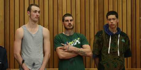 Kevin Guttery, Ari Higgins and Allan Shelford were jailed for the armed robbery of the Z Service Station on 11th Ave.