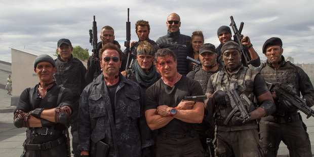 The cast of The Expendables 3.