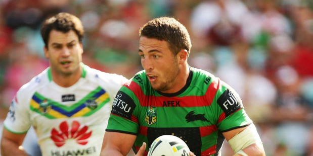 Sam Burgess of the Rabbitohs. Photo / Getty Images