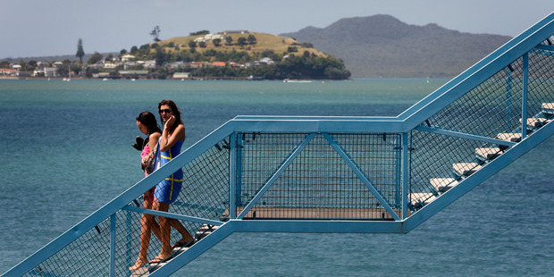 The overbridge that leads to the Parnell Pools in Parnell, Auckland. Photo / Dean Purcell.