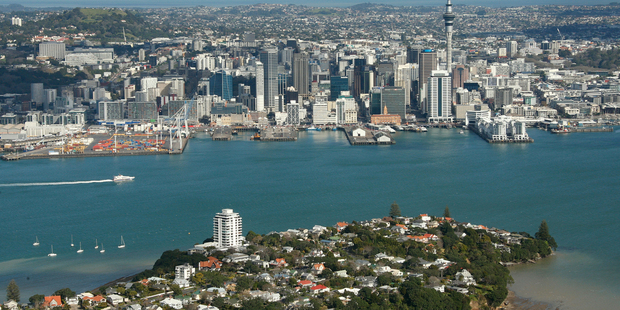 Stanley Point, Devonport, North Shore, looking towards Auckland City. Photo / Brett Phibbs