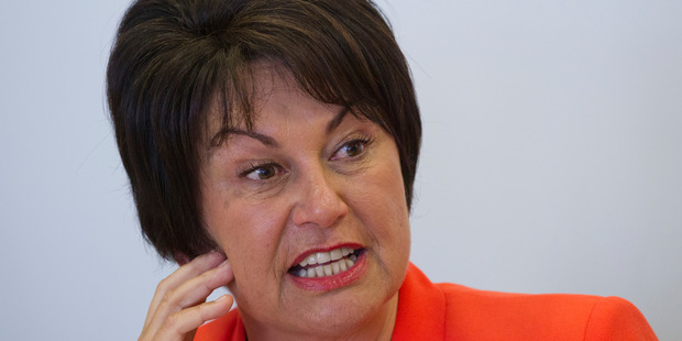 The audience became frostier as the meeting went on, in particular when she defended National's $350 million Investing in Educational Success programme. Photo / Mark Mitchell