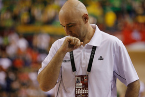 Tall Black's coach Nenad Vucinic was affected by the stomach virus. Photo / APNZ