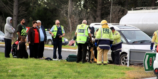 Tony Mako saw his granddaughter in a wrecked car. Photo / Warren Buckland