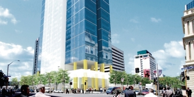 Artwork for a tower that former owner Westfield NZ could have built.