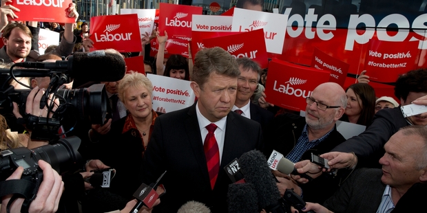 David Cunliffe focused on Labour's new health policy at the campaign launch. Photo / Brett Phibbs