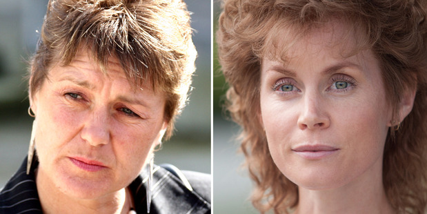 Louise Nicholas, left, and the actress playing her in Consent, Michelle Blundell.