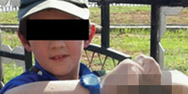 The photo Khaled Sharrouf posted to Twitter of his son in Syria. Photo / Twitter; The Australian