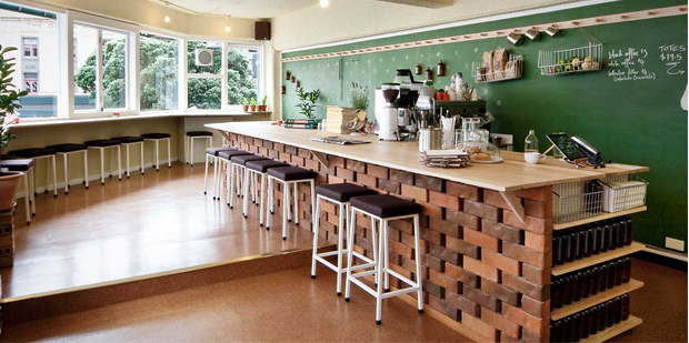 The Six Barrel Soda cafe in Wellington.