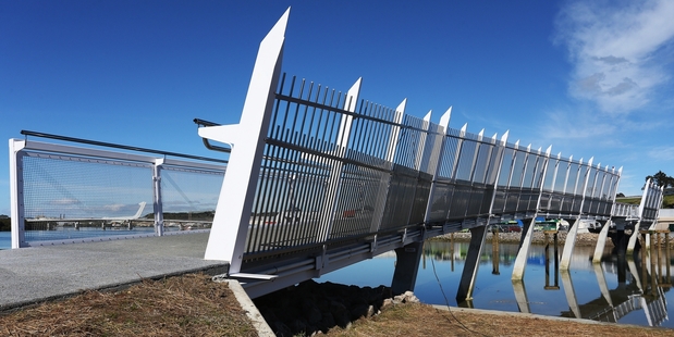 Whangarei's newest bridge - the swivel bridge Kotuitui Whiti - will officially open next month. Photo / Michael Cunningham