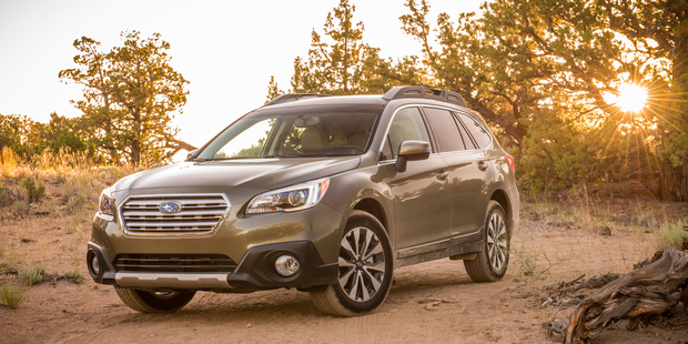 The new generation Subaru Legacy and Outback (pictured) have been awarded "Top Safety Pick+" status by the IIHS in the USA.