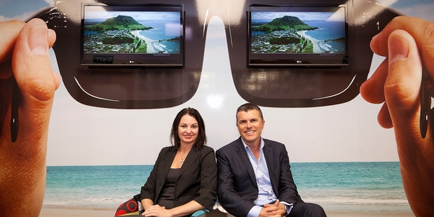 Head of marketing Kristin Dunne and general manager Rhys Arrowsmith. PHOTO/ANDREW WARNER