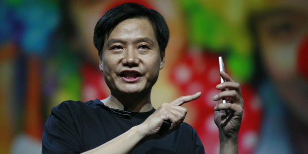 Xiaomi CEO Lei Jun launches a the new Xiaomi smartphone in Beijing. Photo / Getty