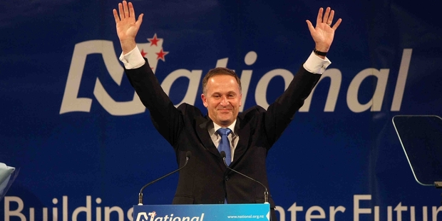 John Key has also based his election-night celebrations at SkyCity, such as in 2011. Photo / Greg Bowker