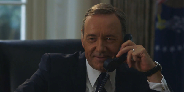 Kevin Spacey 'prank calls' Hillary Clinton. Photo / YouTube