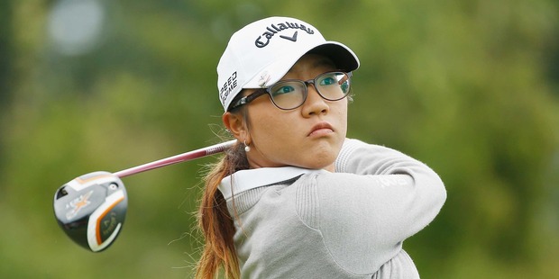 Lydia Ko watches her tee shot on the second hole during the third round of the Wegmans LPGA Championship at Monroe Golf Club in Pittsford, New York. Photo / Getty Images