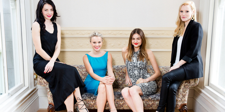 Veronica Crockford-Pound, Elizabeth Dowden, Samantha Shorter and Clare Andrew. Photo / Babiche Martens.