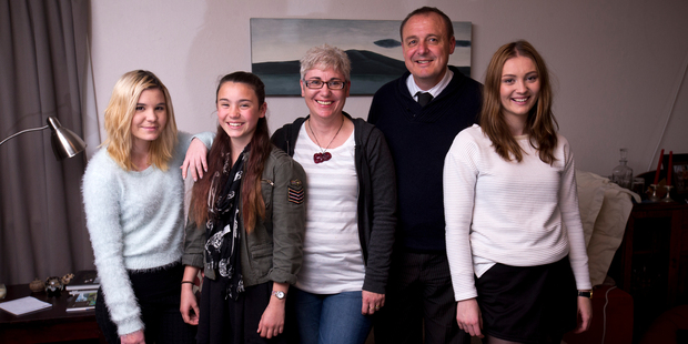 The Valgre family (from left) Niamh, Briana, Jennie, David and MacKenzie know one system doesn't fit all in education. Picture / Dean Purcell