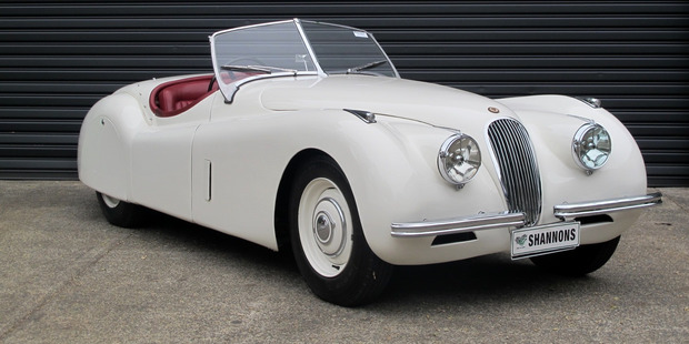The 1951 Jaguar XK120 Roadster (above) and 1934 Chrysler Airflow sedan (below)
Over half a century from starting block to auction block