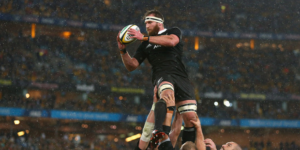 Kieran Read soars high, something the All Blacks failed to do for most of the match. Photo / Getty Images