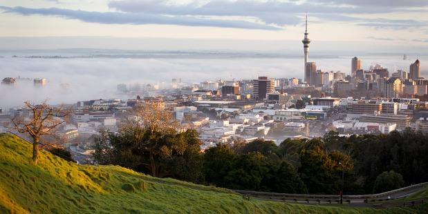 Re-launch photo competition. Sunrise over Auckland City, photographed from Mt Eden. 22 August 2012 New Zealand Herald Photograph by Natalie Slade NZH 16Jan13 - NZH 28Mar13 - NZH 13Jun13 -