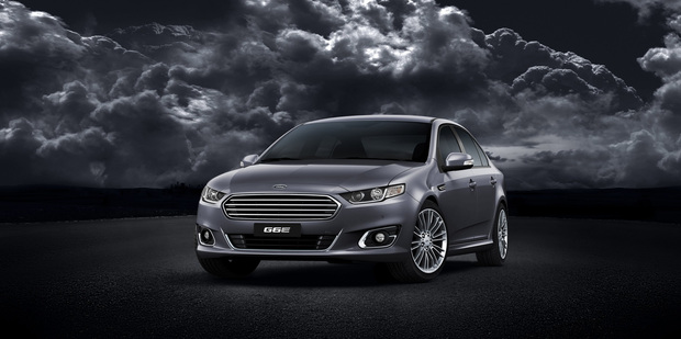 The new Ford Falcon G6E (above); the refreshed Ford Territory will be called the SZ II (left).