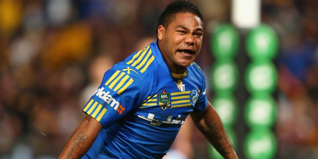 Chris Sandow of the Eels in action during the NRL match between the Parramatta Eels and the Manly Sea Eagles in Sydney. Photo / Getty Images