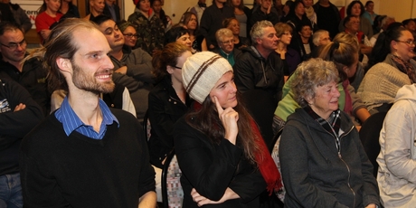 The Cheval Rooms was filled with 400 people during an Internet MANA gathering last night. Photo / Duncan Brown
