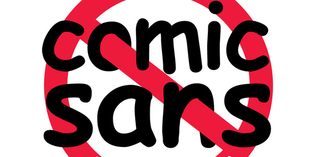 The logo of the Ban Comic Sans campaign.
Photo / Creative Commons