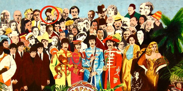 For many, Sgt. Pepper's Lonely Hearts Club Band is rock's foremost artefact, but the presence of German composer Karlheinz Stockhausen, circled in red, on the cover shows the Beatles were forward-thinking.