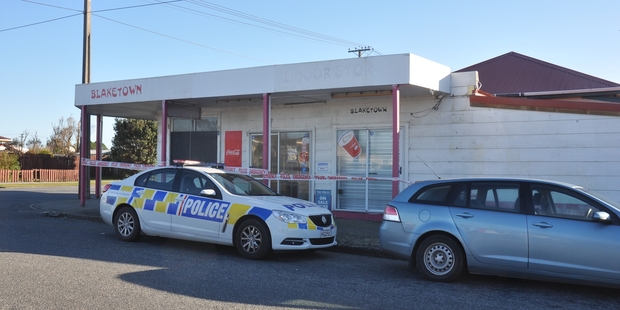 Police at Blaketown dairy. Photo / supplied