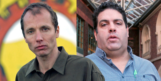 Nicky Hager (left) and Cameron Slater. Photos / Getty, Doug Sherring