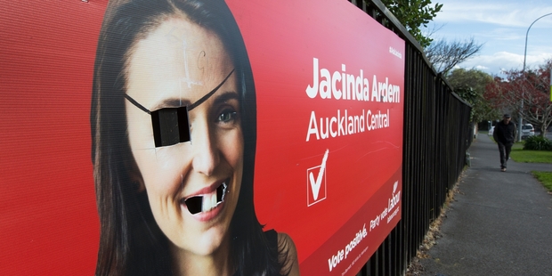 Yo, ho, ho, but it's all a bit rum. Jacinda Ardern has taken on a pirated look. Picture / Brett Phibbs