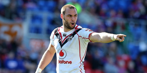 Simon Mannering expects a tough examination at Mt Smart Stadium on Sunday. Photo / Getty Images