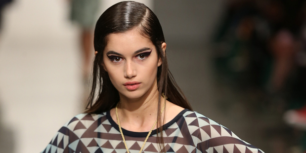 An Adrienne Whitewood design in the Miromoda show. Picture / Fiona Goodall/Getty.