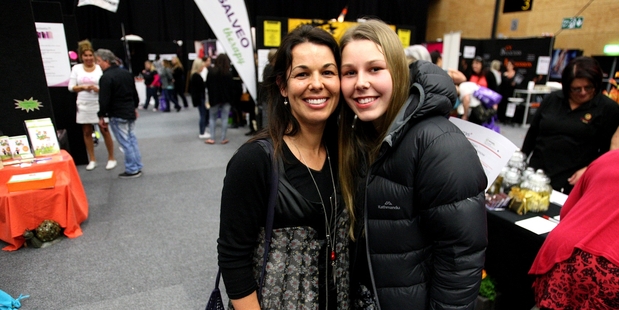 Mother and daughter Janine and Alex Harrington loved their afternoon shopping around the various stalls the annual Women's Lifestyle Expo had to offer. Photo / Ruth Keber