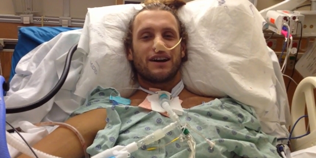 A training accident left Brad Smeele with a shattered vertebrae. Photo / Sarah Ivey