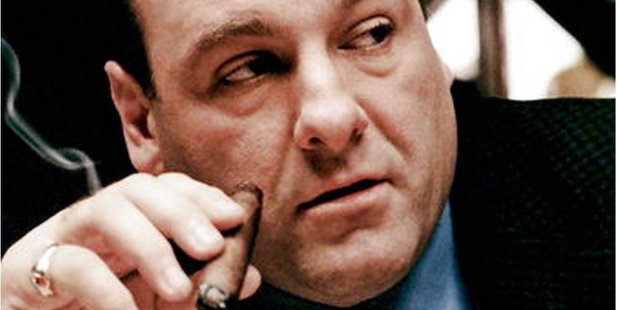 James Gandolfini as Tony Soprano in the award winning television series from HBO.