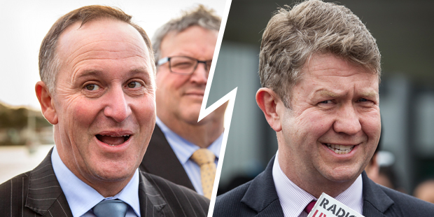 Prime Minister John Key and Labour party leader, David Cunliffe. Photo / NZH; HOS