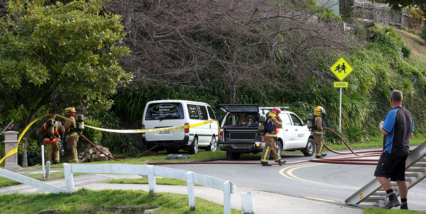 Gas leak at Pillans Point. PHOTO/RUTH KEBER