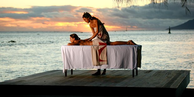 Manava Suite Resort, Tahiti, where you can relax in comfort, or pop out for nearby diving and snorkelling adventures.