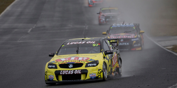Shane van Gisbergen in the Sydney downpour. Picture / Edge Photographics