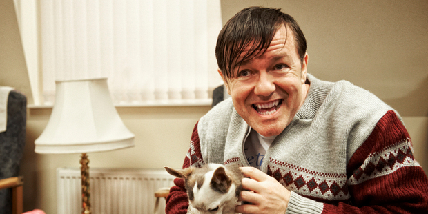 Comedian Ricky Gervais received 1,190 abusive tweets over a two-week period. Photo / AP