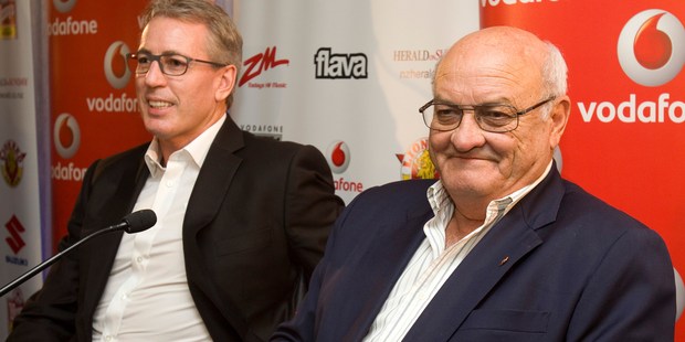 Owen Glenn (right) and Eric Watson are the new joint owners of the New Zealand Warriors. Photo / Paul Estcourt